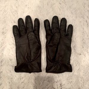 Harssidanzar Sheepskin Leather Gloves, Cashmere Lined (L, Brown)